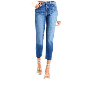 NEW L'AGENCE Sada High Rise Cropped Slim Leg Jeans in Cambridge Size 26